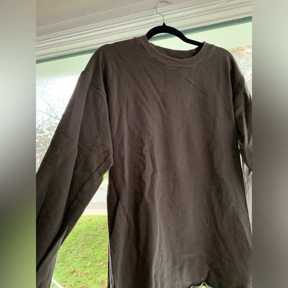 Storia Sweatshirt Gray 100%Cotton longsleeve oversized - Picture 8 of 11